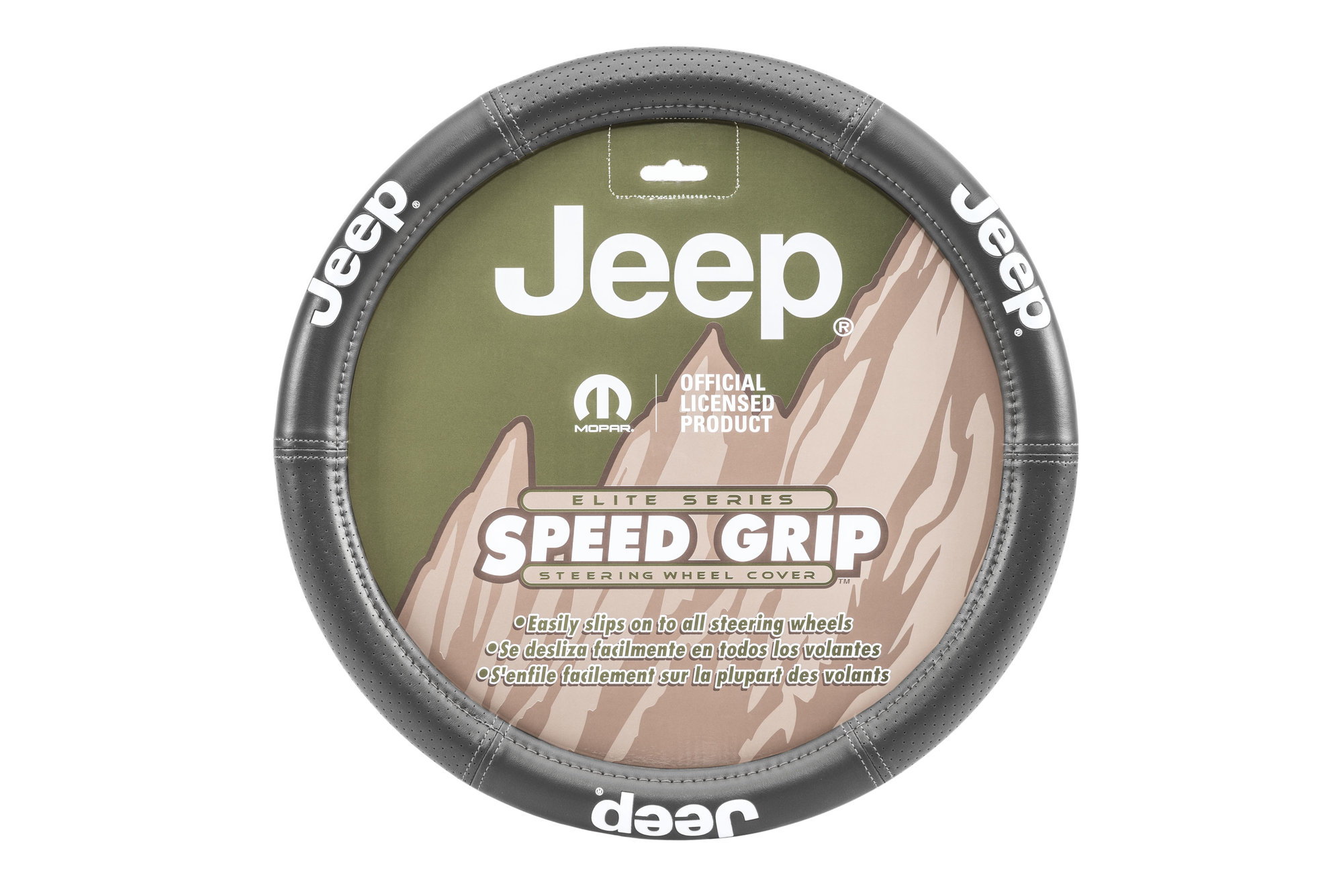 Plasticolor Elite Series Jeep Logo Steering Wheel Cover